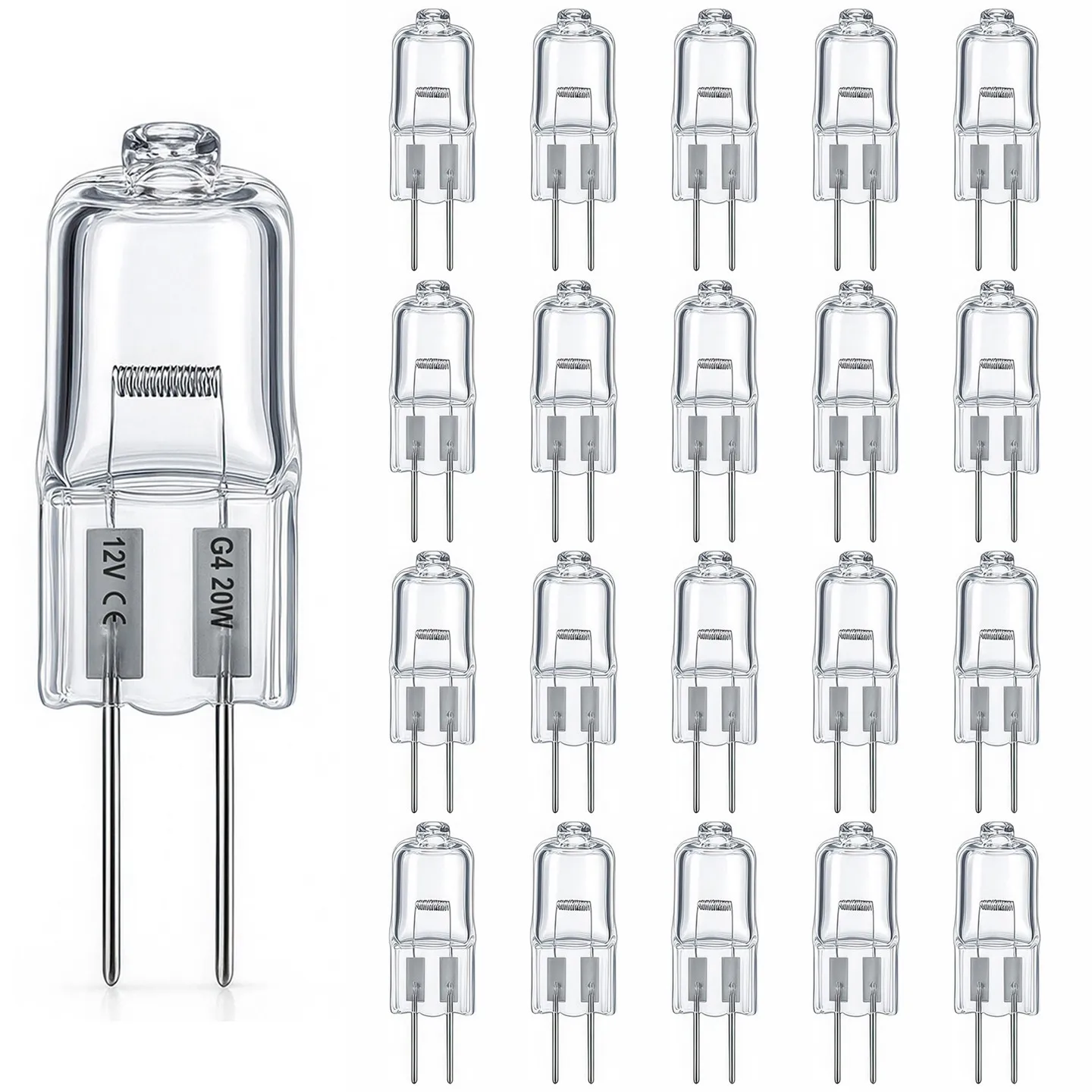 G4 Halogenpærer / Stiftpærer – Halogen - 20W (100-Pack)