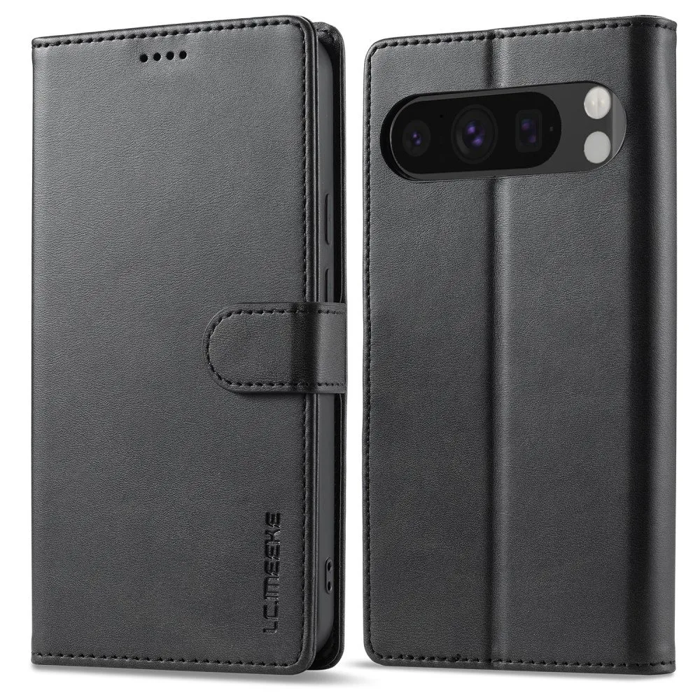 LC.IMEEKE Til Google Pixel 9 Pro XL Deksel Flip - Deksel - Svart