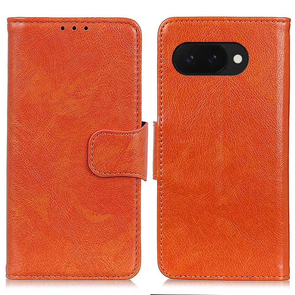 Neptune Google Pixel 9a flip-etui i lær - Oransje