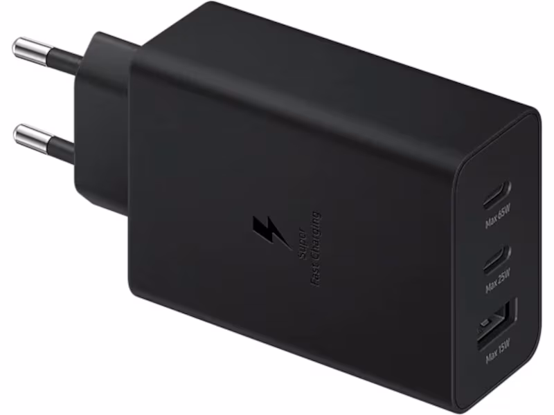 Samsung Trio 65W Vegglader (sort)