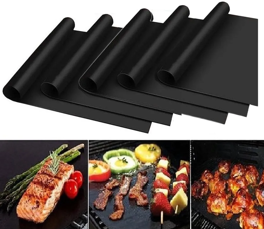 5-pakning Grillmatte, ovnsmatte og bakematte - Non Stick