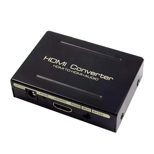 Lydsplitter, HDMI till HDMI + SPDIF + RCA - USB