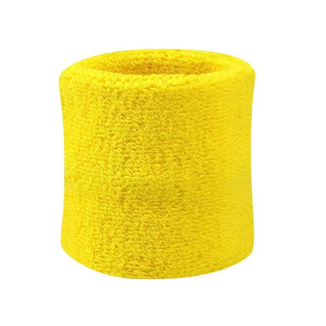 Svettebånd - Ankelkjeder - Korte [8 cm] - Dobbelpakke - Gul