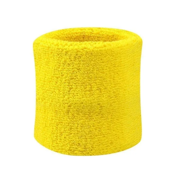 Svettebånd - Gul - Armbånd - Kort [8 cm] - Enkeltpakke