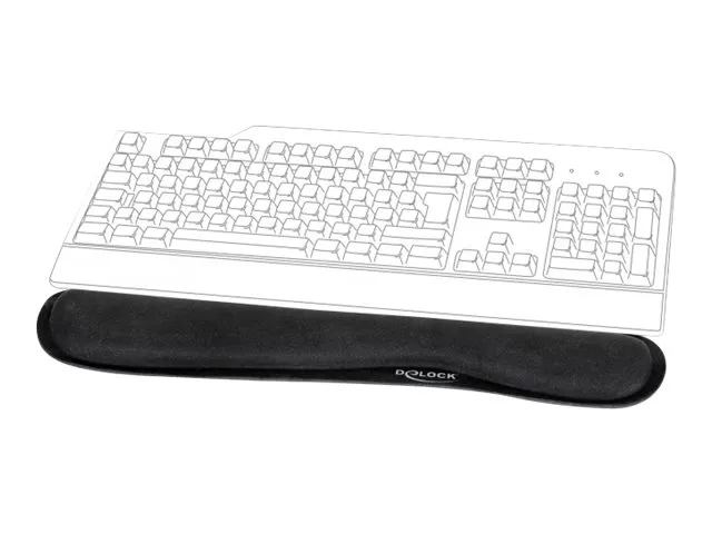 Delock for Keybord / Laptop - Retail - håndleddsstøtte - svart