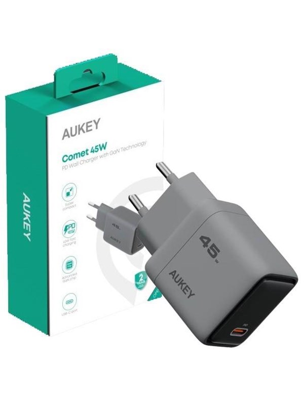 Aukey PA-C2 Comet 45W PD Wall Charger with GaN Technology