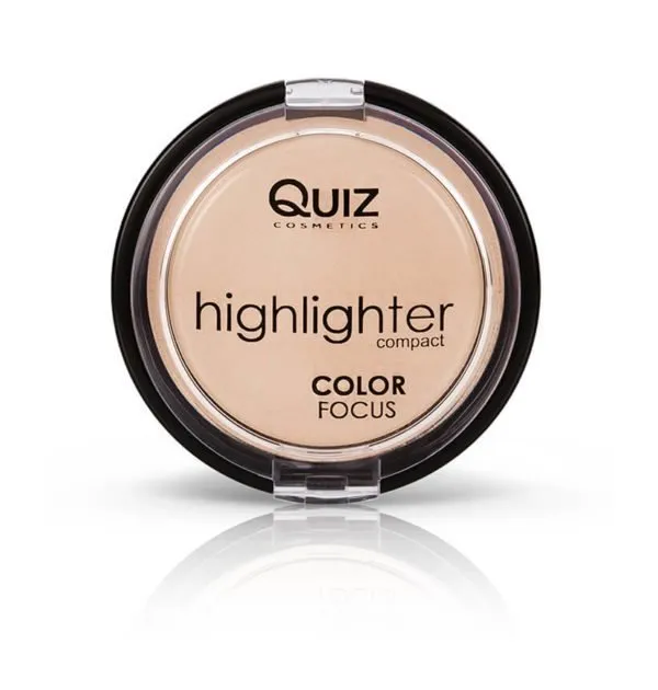 Highlighter kompakt - 4 farger - Quiz Cosmetics