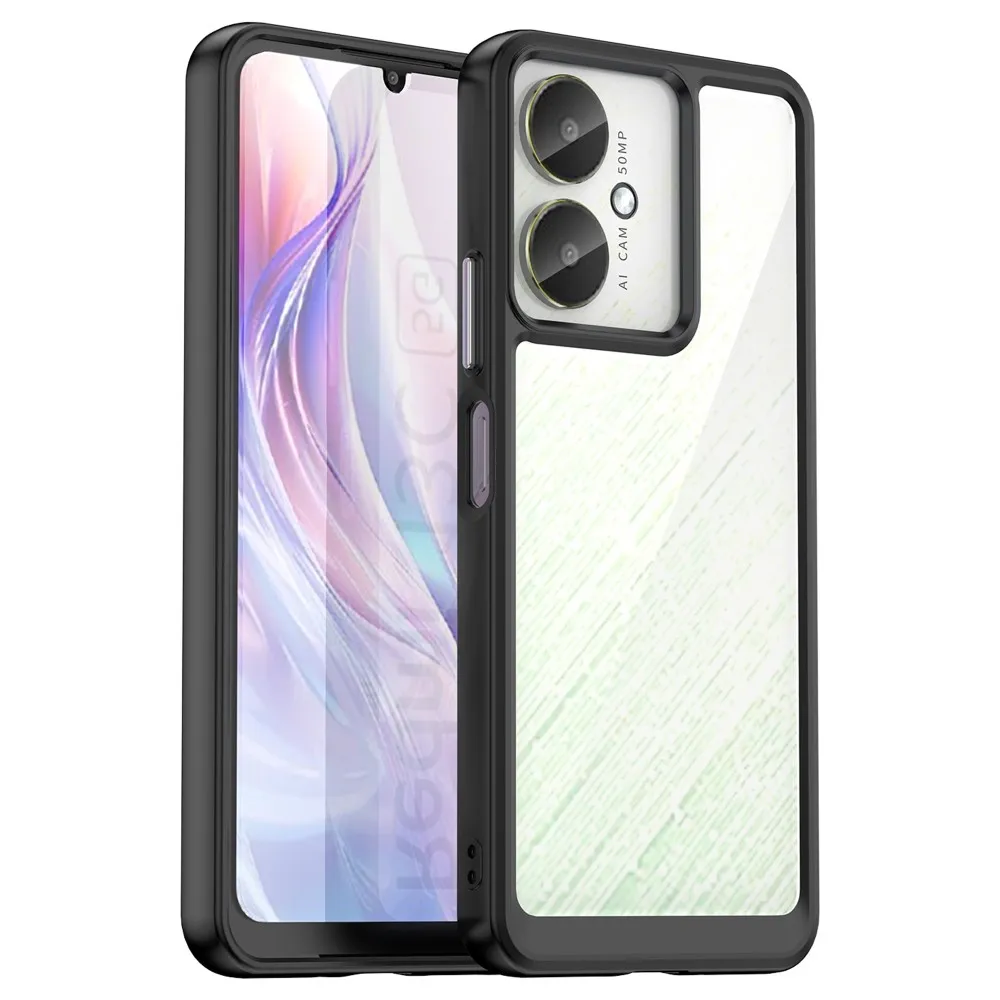 Til Xiaomi Redmi 13C Deksel Bakside Hybrid TPU+Akryl
