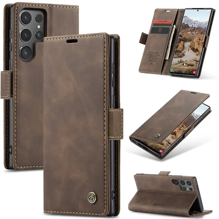 CaseMe Samsung Galaxy S25 Ultra glatt etui - Kaffe