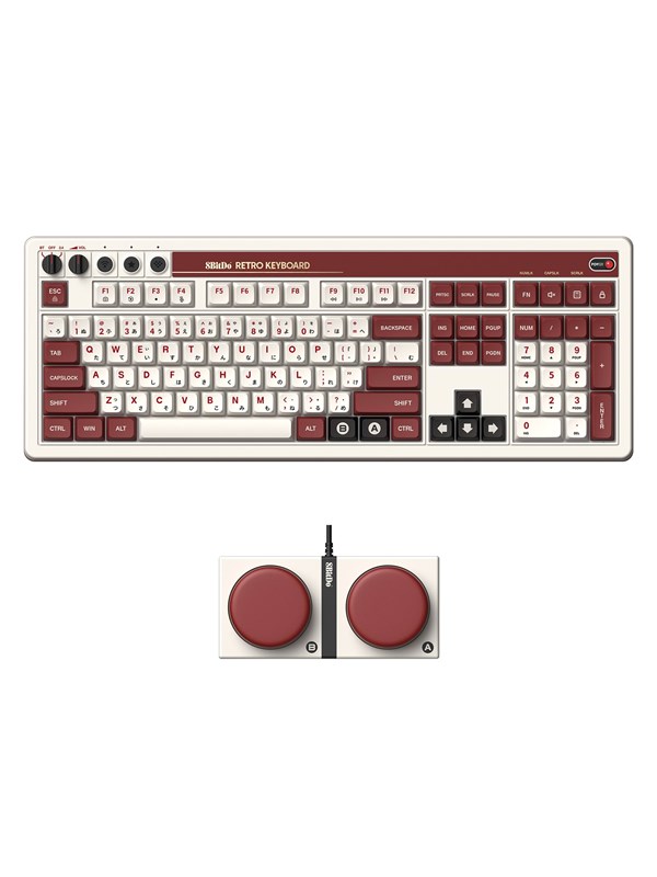 8BitDo Retro 108 Mechanical Keyboard Fami Edition - Engelsk (USA)