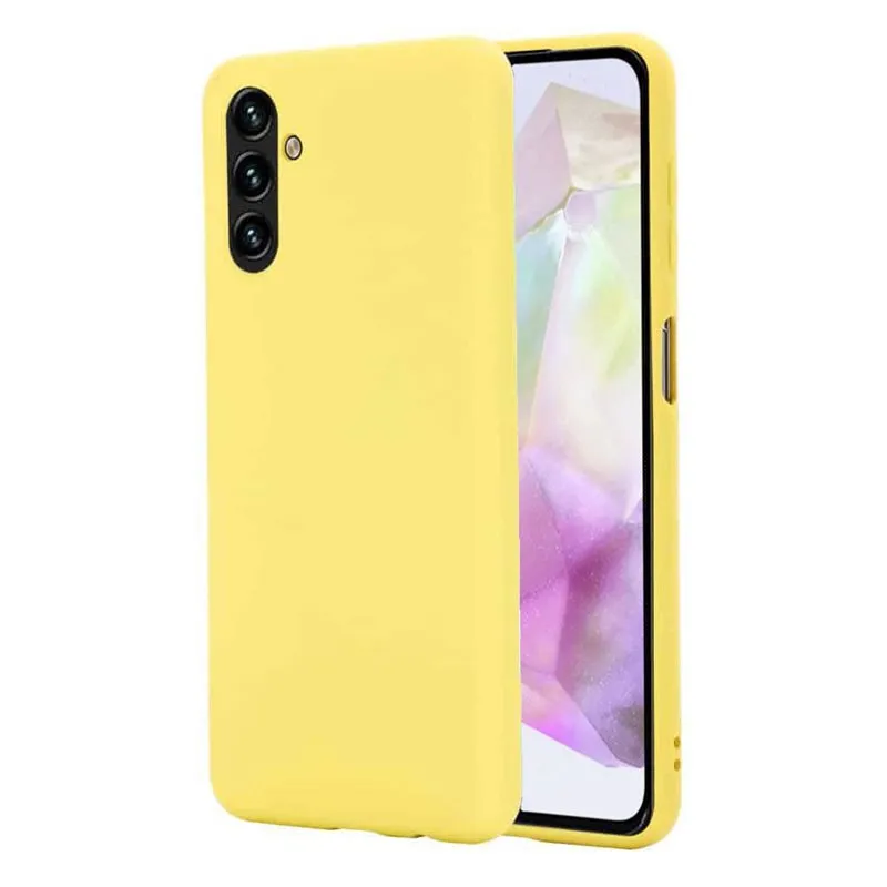 Liquid silikondeksel til Samsung Galaxy A55 - Gul