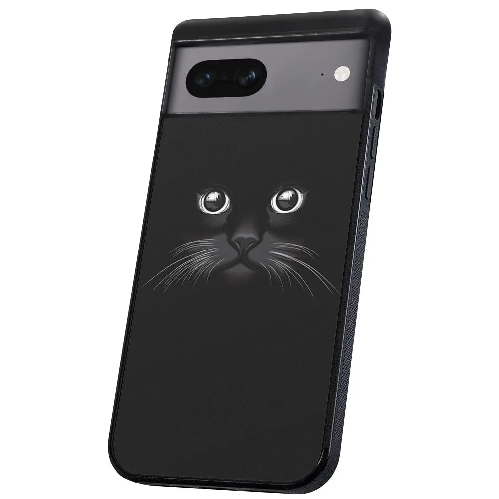 Google Pixel 7 - Deksel/Mobildeksel Svart Katt