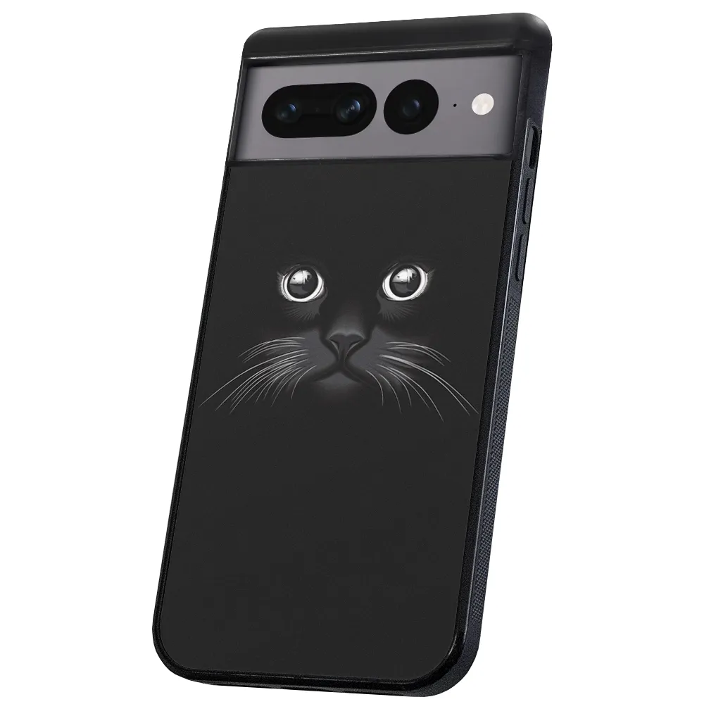 Google Pixel 8 Pro - Deksel/Mobildeksel Svart Katt