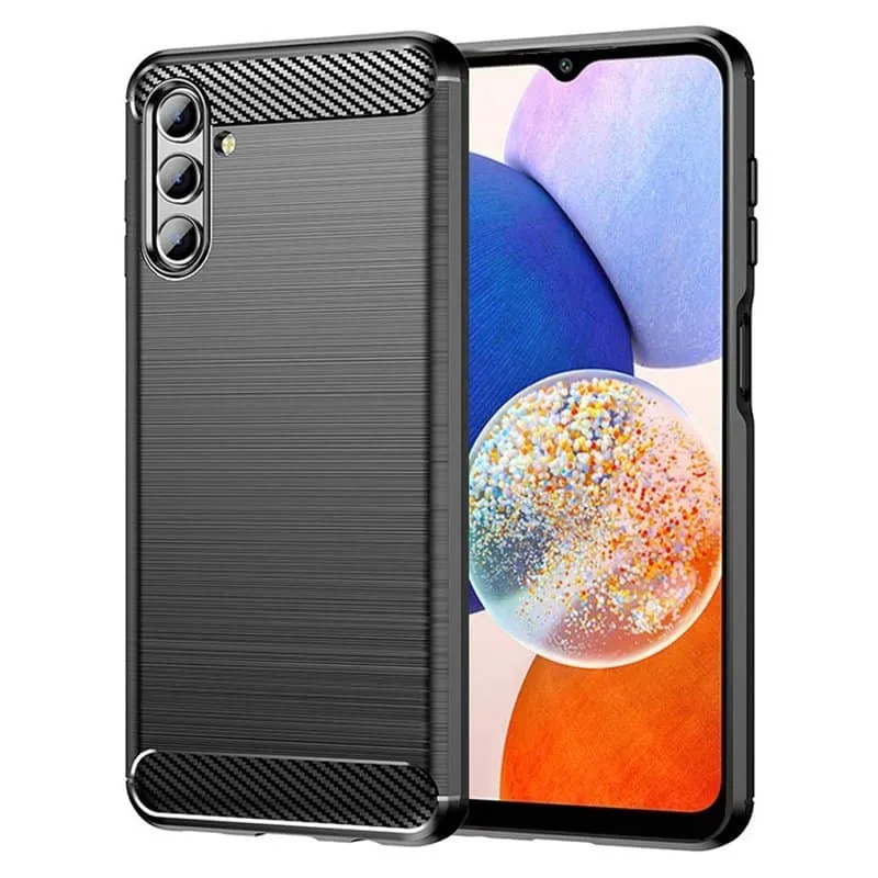 BÃ¸rstet silikondeksel til Samsung Galaxy A14 5G - Sort