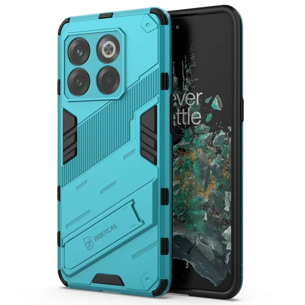 Shockproof Hybrid Deksel med A Modern Touch til OnePlus Ace Pro / 10t - Babyblå