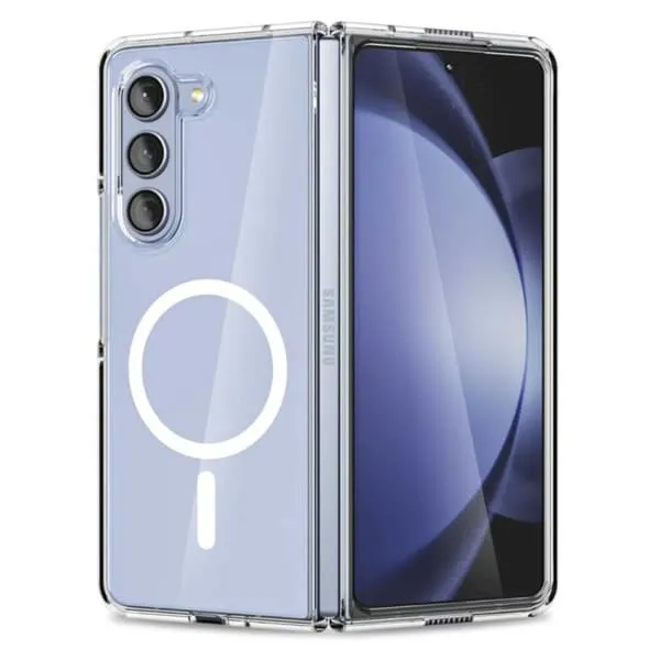 Galaxy Z Fold 5 Magnetisk Mobildeksel Magsafe Kompatibelt Gjennomsiktig