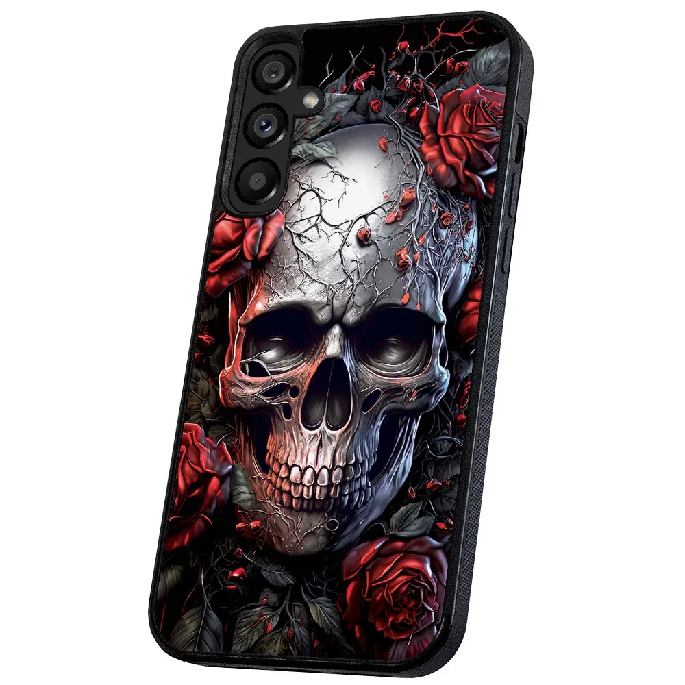 Samsung Galaxy A56 5G - Deksel/Mobildeksel Skull Roses