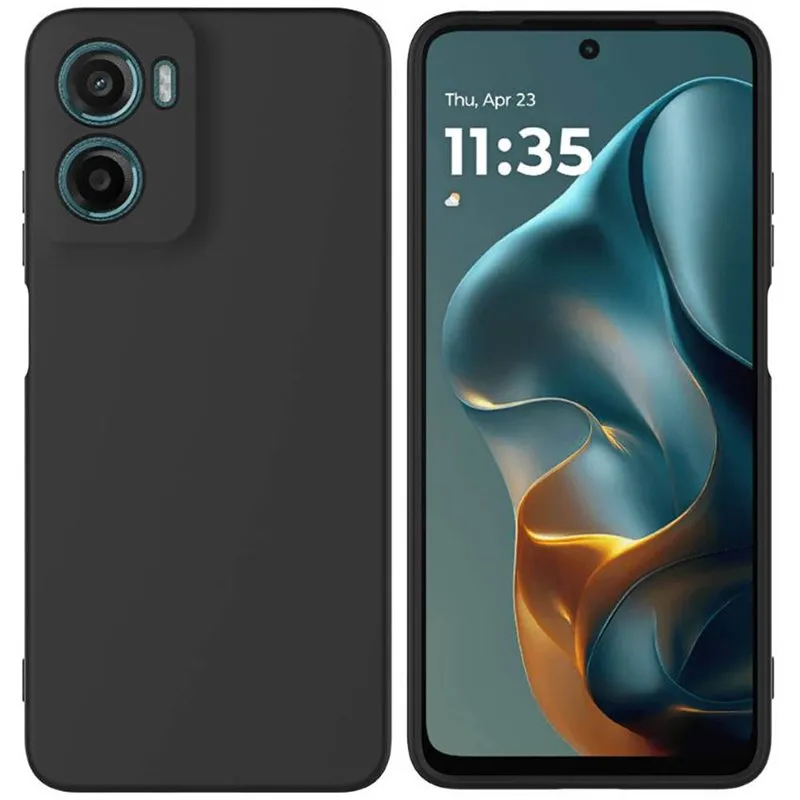 Liquid silikondeksel til Motorola Moto G05 - Svart