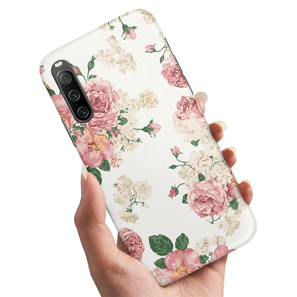 Deksel / Mobildeksel til Sony Xperia 10 IV - Retro Blomster