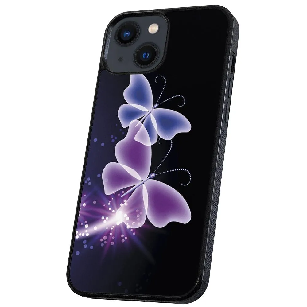 iPhone 13 - Deksel/Mobildeksel Lilla Sommerfugler