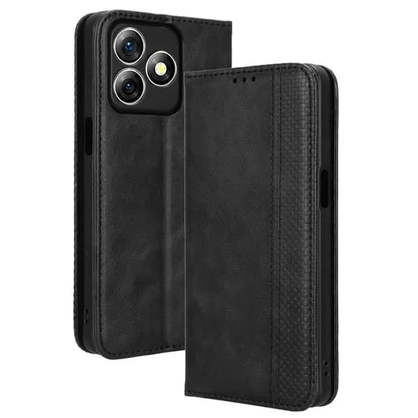 Bofink Vintage Ulefone Note 18 Ultra lærveske - Svart