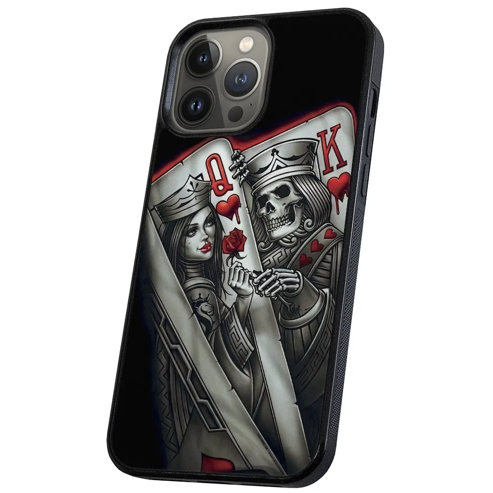 iPhone 13 Pro - Deksel/Mobildeksel King Queen Kortstokk