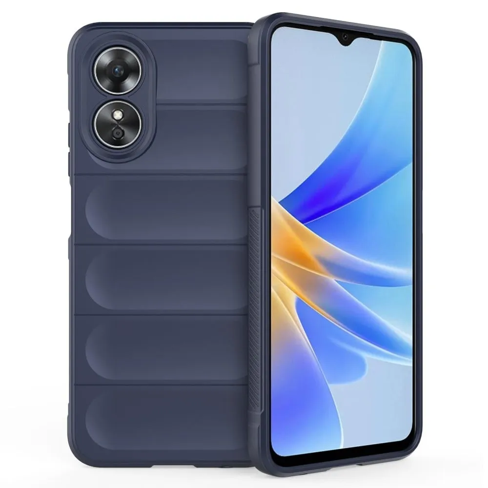 Deksel med mykt grep for Oppo A17 - Mørkeblå