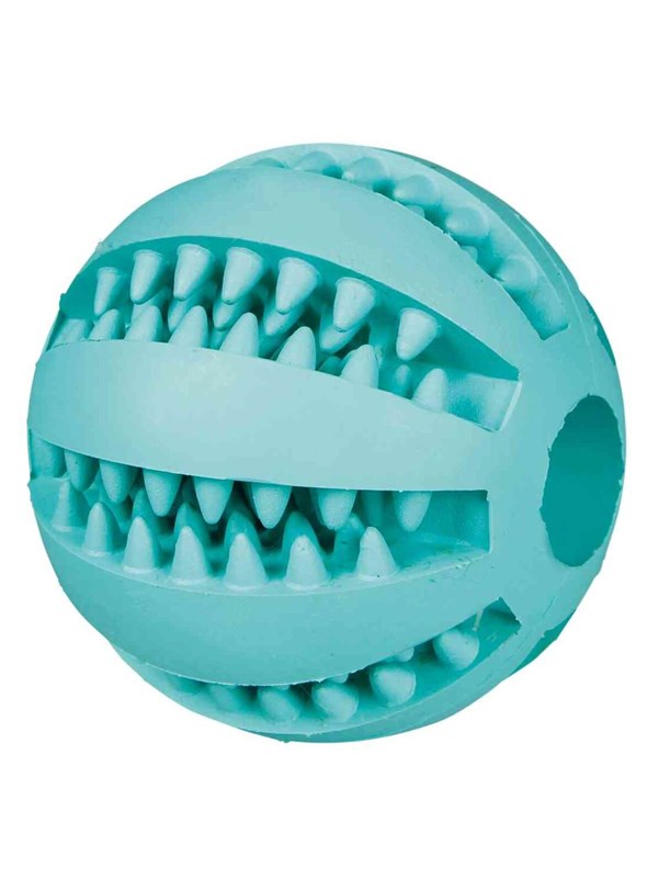 Trixie Dog Toy Denta Fun Ball Rubber Mint Flavour 6cm