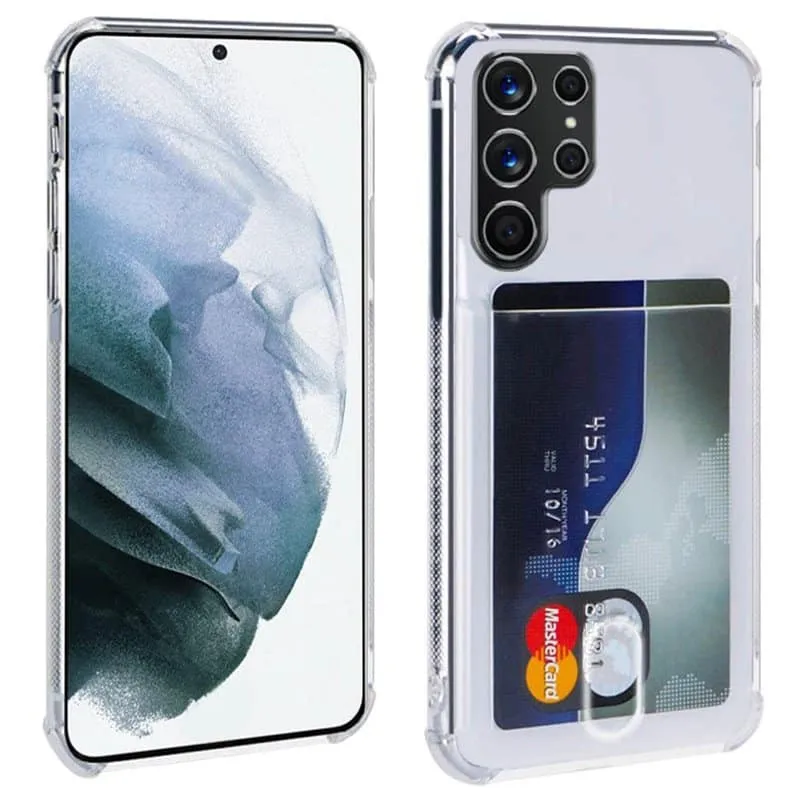 Silikondeksel med kortholder til Samsung Galaxy S23 Ultra