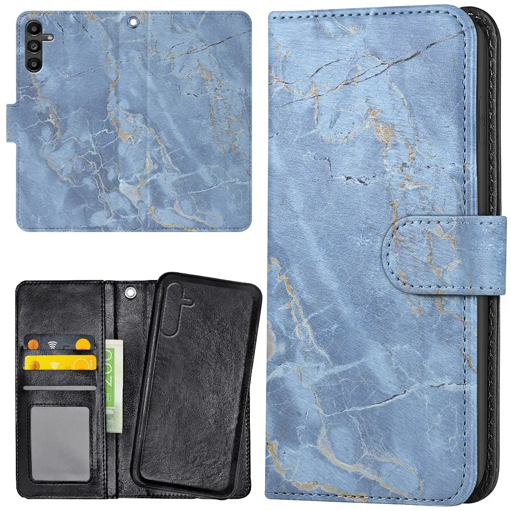 Samsung Galaxy S25 FE - Lommebok Deksel Marmor