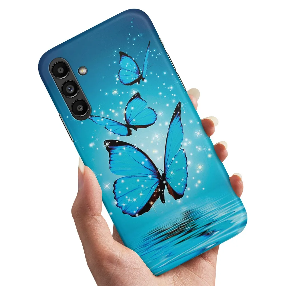 Deksel / Mobildeksel til Samsung Galaxy A16 - Glitrende Sommerfugler