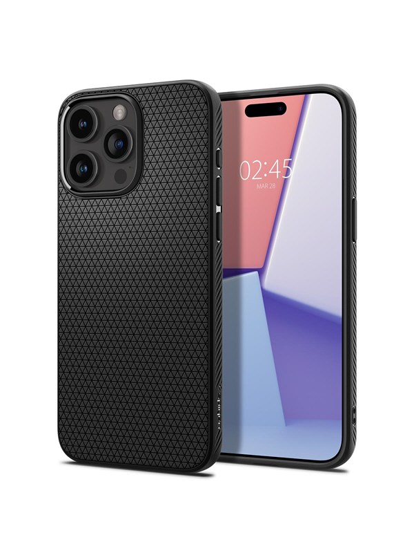 Spigen Liquid Air - matte black - iPhone 15 Pro
