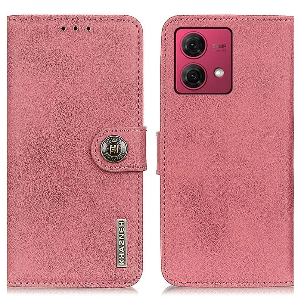 KHAZNEH Motorola Moto G84 Lommebok - deksel - Rosa