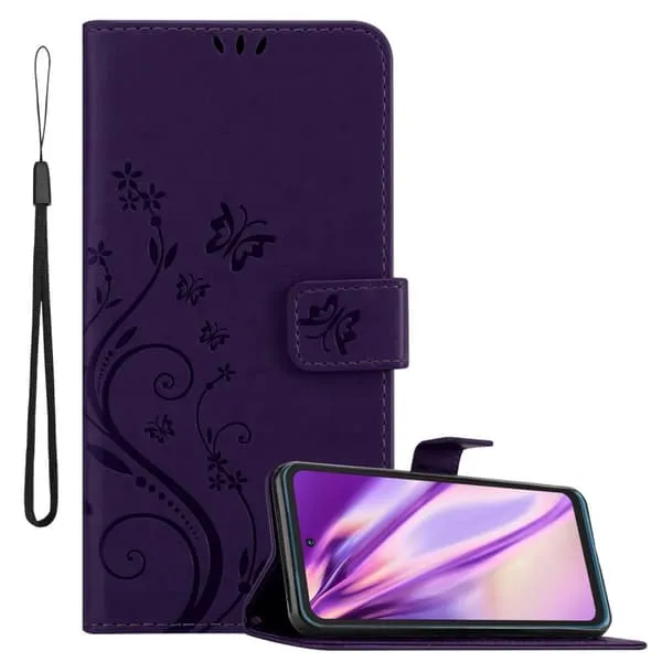 Deksel til Nokia XR20 Lommebokdeksel i blomster design med magnetisk lukking, stativfunksjon og kortplasser