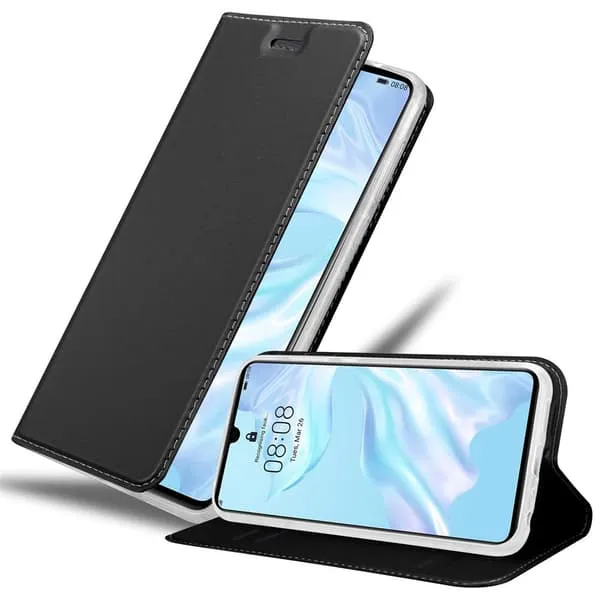 Deksel til Huawei P30 Lommebokdeksel med magnetisk lukking, stativfunksjon og kortlomme
