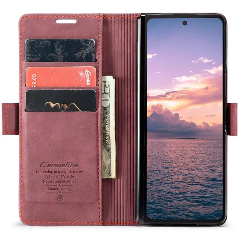 CaseMe mobildeksel 013 til Samsung Galaxy Z Fold 7 - Burgunder