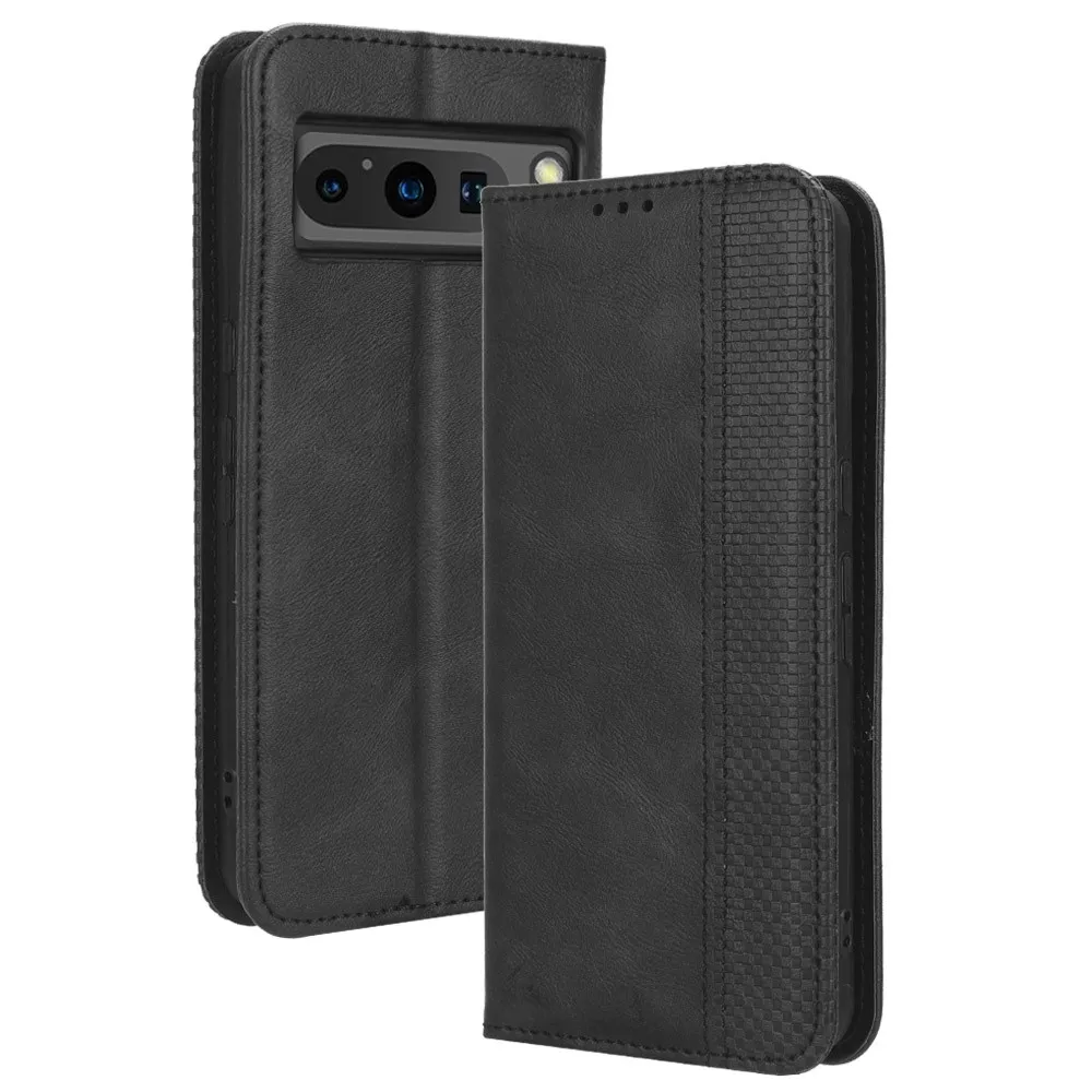Til Google Pixel 8 Pro Lommebok - deksel - Svart