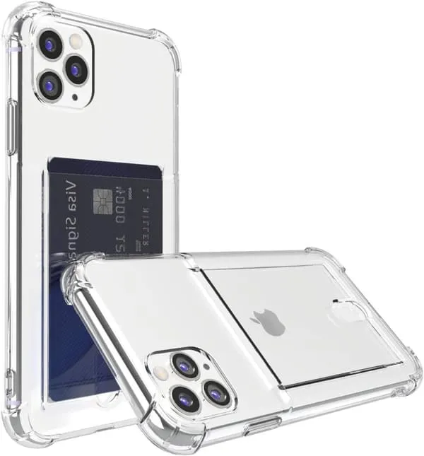 iPhone 11 Pro gjennomsiktig iPhone-deksel med kortholder