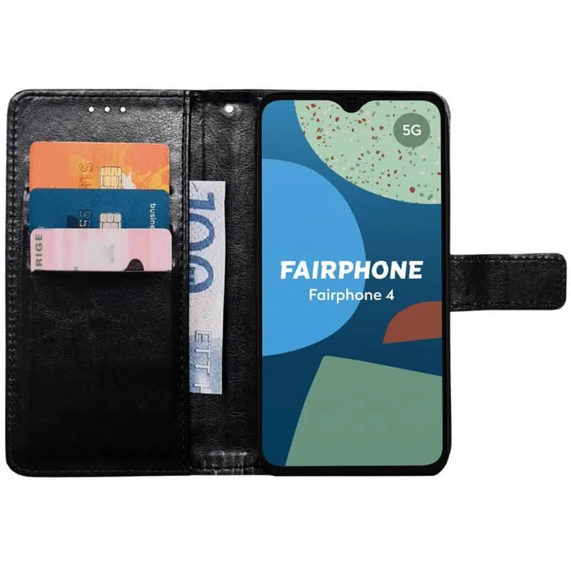 Lommebokdeksel 3-kort til Fairphone 4 - Sort