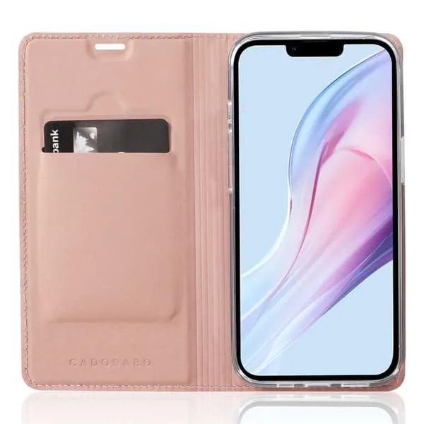 Deksel til iPhone 13 Lommebokdeksel med magnetisk lukking, stativfunksjon og kortlomme