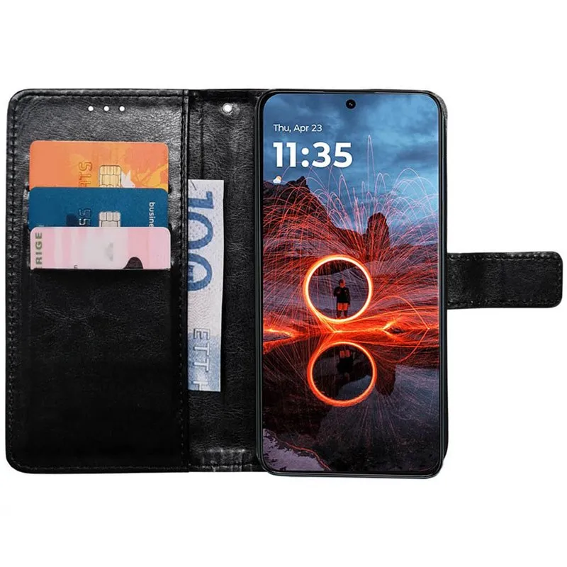 Lommebokdeksel 3-kort til Motorola ThinkPhone 25 - Sort