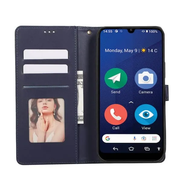 Lommebokdeksel 3-kort Doro 8210 - Navy