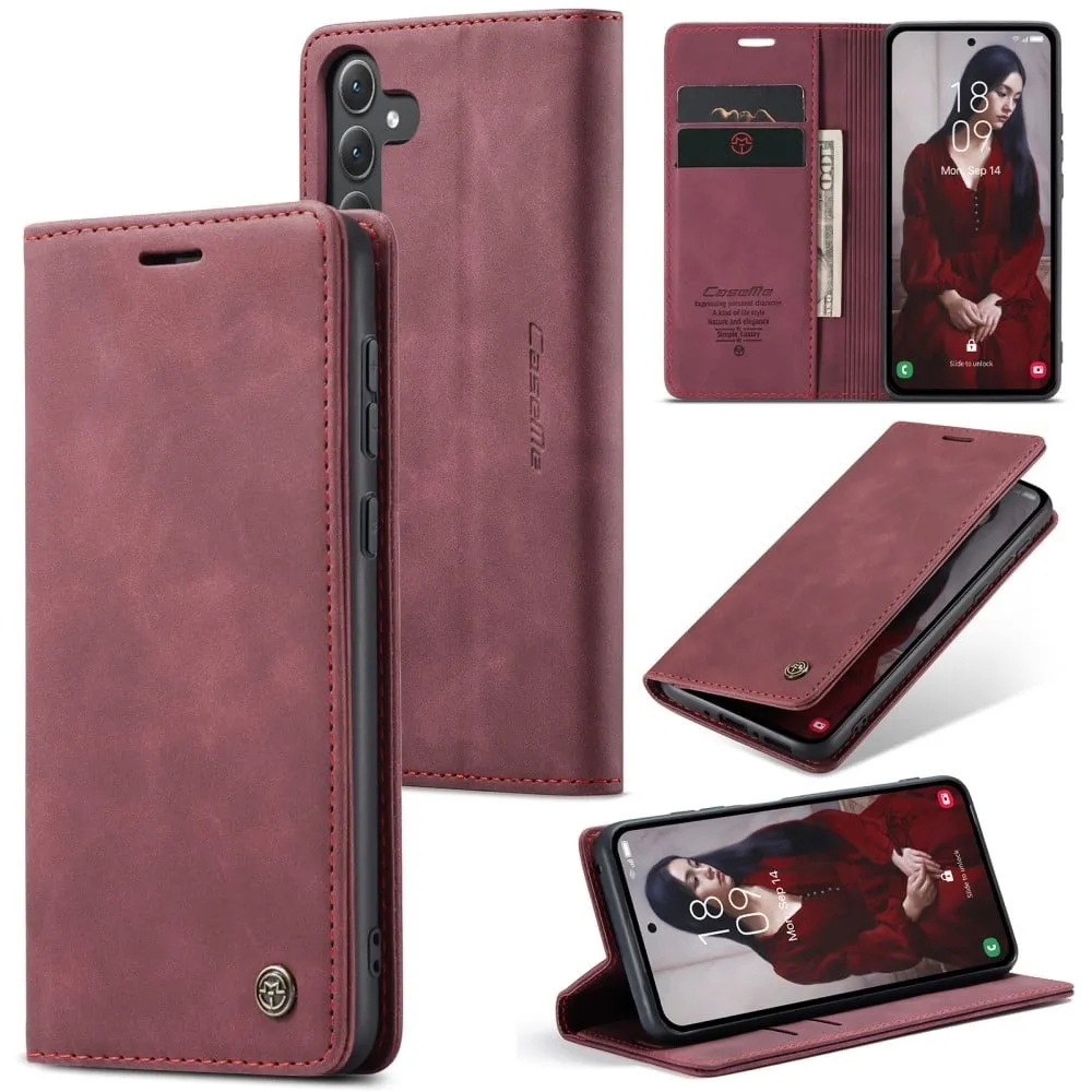 CaseMe Samsung Galaxy A35 vintage-etui - Rød