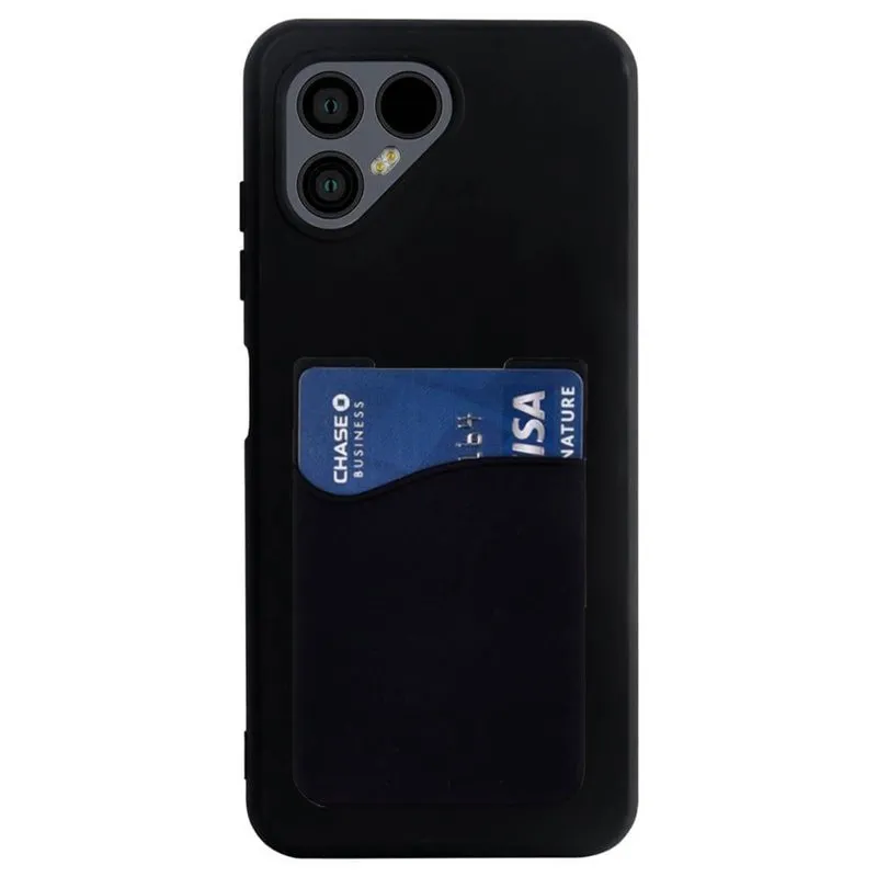 Silikon deksel med kortholder til Fairphone 5 - Svart
