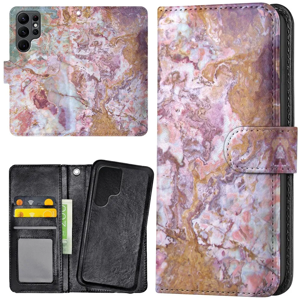 Samsung Galaxy S25 Ultra - Lommebok Deksel Marmor