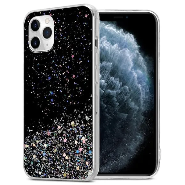Deksel til iPhone 11 med glitrende glitter