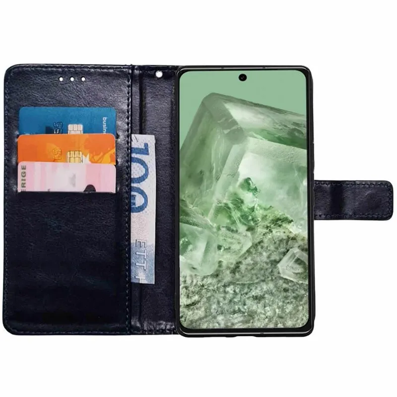 Lommebokdeksel 3-kort til Google Pixel 8a - Mørkeblå