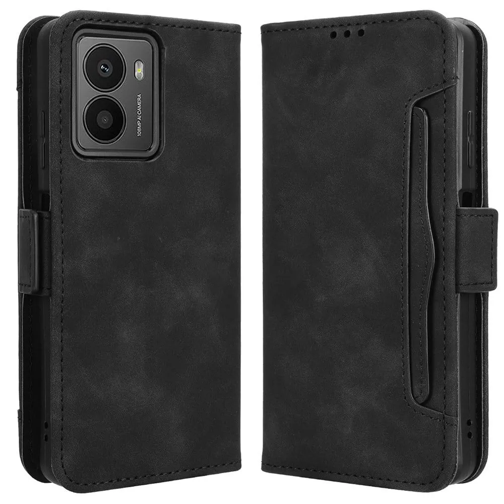 Lommebok-etui i moderne skinn-design HMD Fusion - Svart