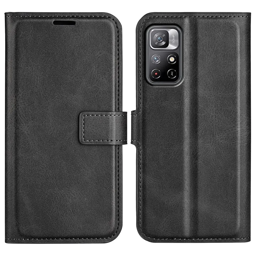 Læretui med Lommebok til Xiaomi Redmi Note 11T 5G / Note 11s 5g - Svart