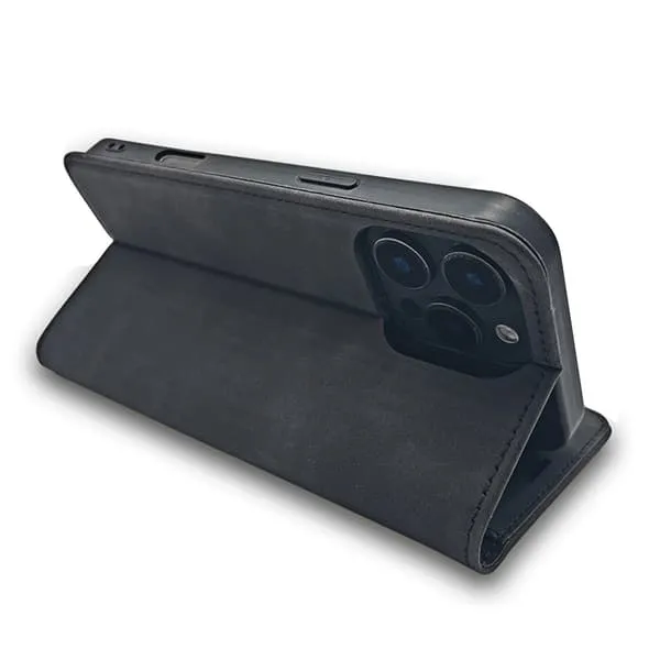 Etui med stativ og kortspor for Samsung Galaxy M16 5G - Svart